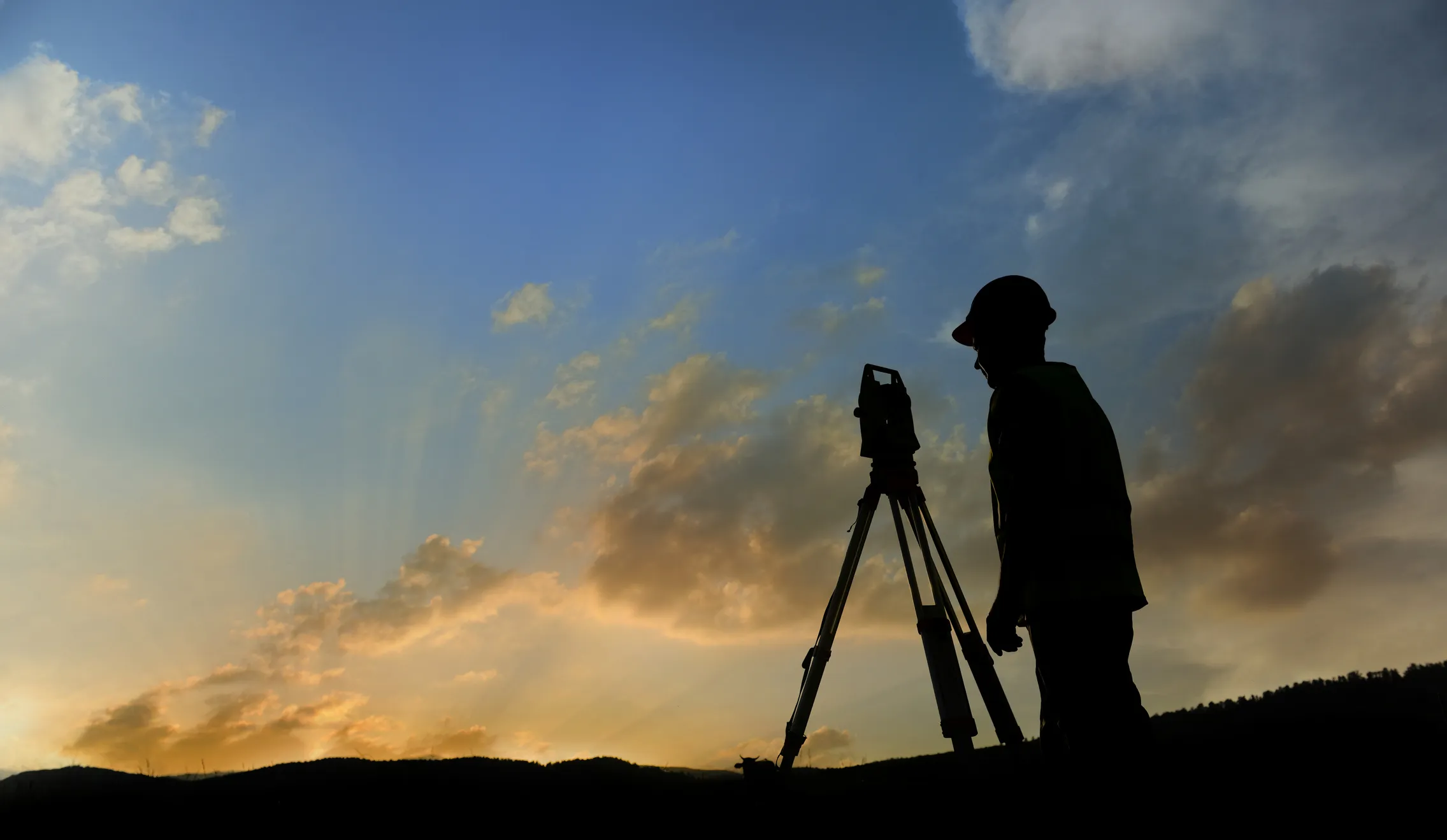 Surveyor at work
